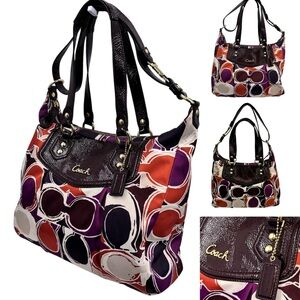 Coach Ashley Scarf Print Sateen Convertible F520033